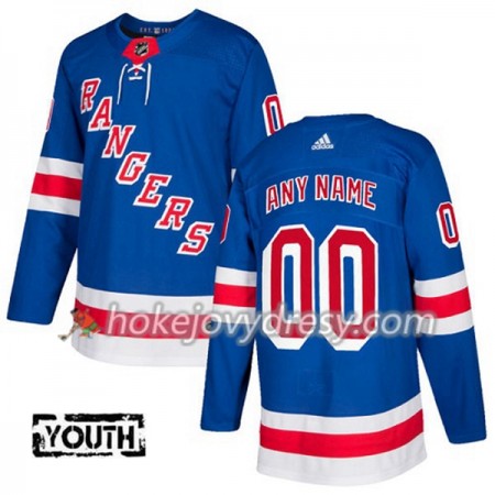 Dětské Hokejový Dres New York Rangers Personalizované Adidas 2017-2018 Modrá Authentic